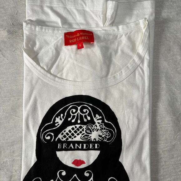 Vivienne Westwood Russian Nesting Doll White Tee - Size S - Picture 2 of 5